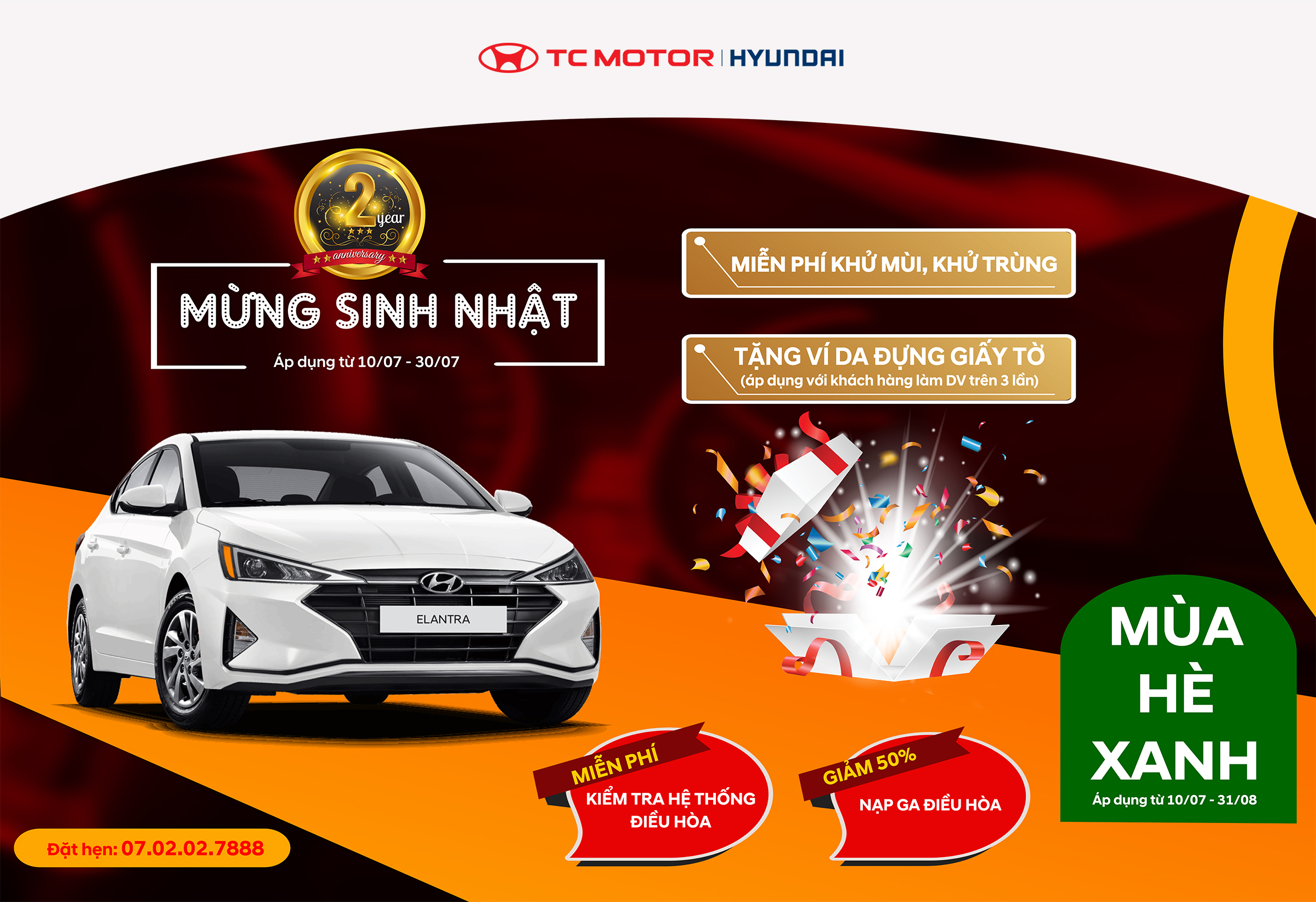 Chương trình khuyến mại dịch vụ với nhiều ưu đãi hấp dẫn dành cho khách hàng của Hyundai Nam Định