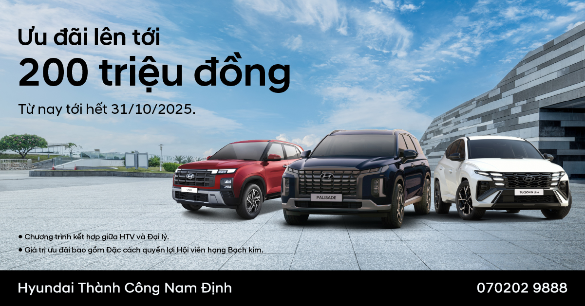 Ưu đãi lên tới 200 triệu đồng trong tháng 10 Ưu đãi lên tới 200 triệu đồng trong tháng 10